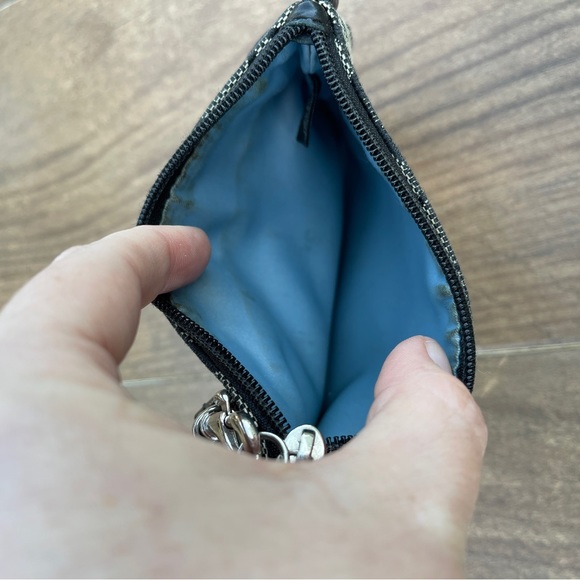 COACH GREY BLACK WRISTLET COIN PURSE - Picture 5 of 5